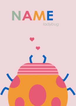 Grafika Twoje imię Ladybug