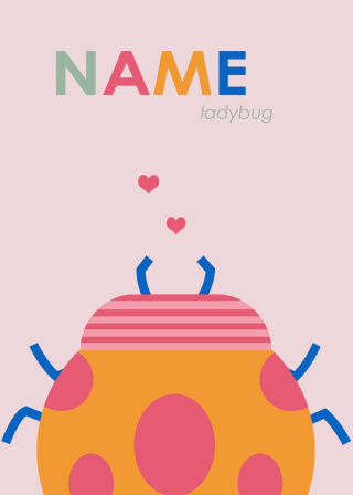 Personalized Ladybug graphics with your name