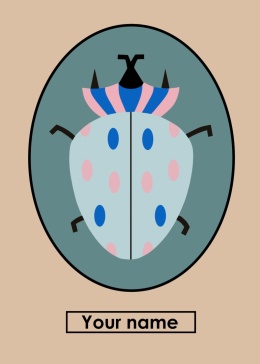 Personalisierte Charlie  beetle-Grafiken mit Ihrem Namen