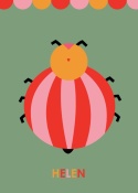 Personalizowana grafika Hellen beetle z Twoim imieniem