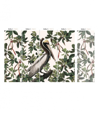 Tapeta Spring Pelicans od Wallcolors