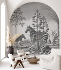 Zebra On Agave wallpaper by Wallcolors