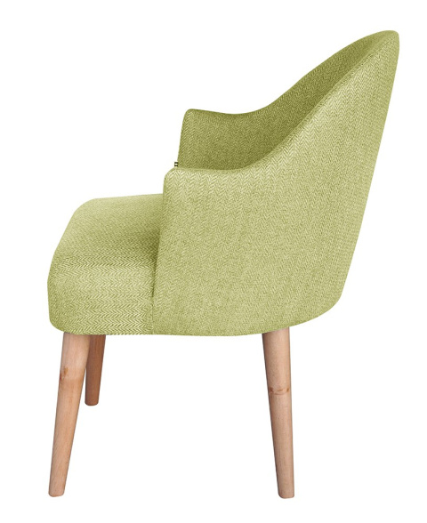 EMI herringbone upholstered armchair