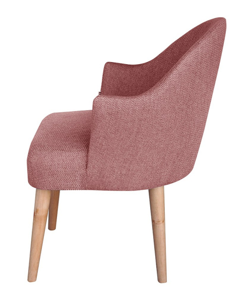 EMI herringbone upholstered armchair