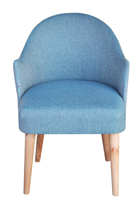 EMI herringbone upholstered armchair