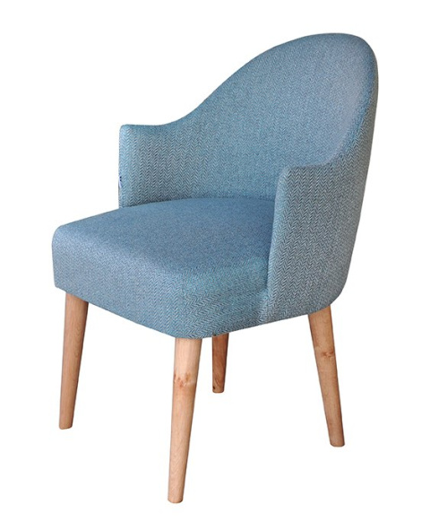 EMI herringbone upholstered armchair