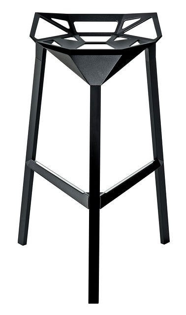 Hoker Krzesło Barowe ONE black