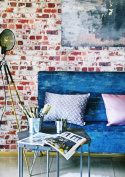SYMPHONY bed / sofa navy blue