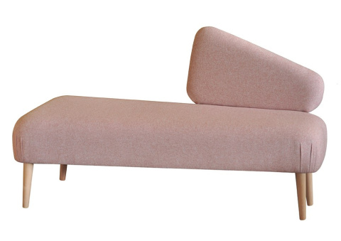 SHETLAND upholstered bench with backrest