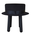 Stołek tapicerowany Hat czarny