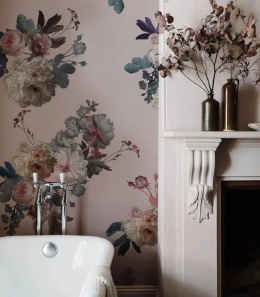 Blush Garden Pink wallpaper by Wallcolors