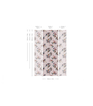 Tapeta Blush Garden Pink od Wallcolors