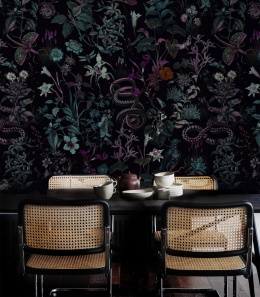 Botanic Violet wallpaper by Wallcolors