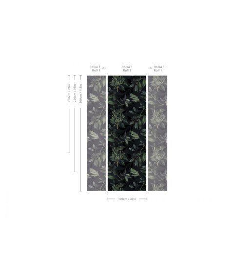 Tapeta Olive Branch Green od Wallcolors