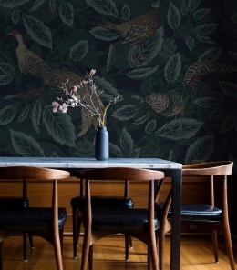 Painted Pheasants wallpaper by Wallcolors