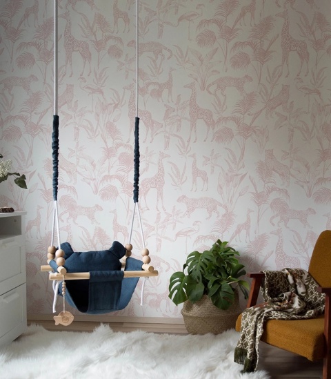 Tapeta Safari Pink od Wallcolors