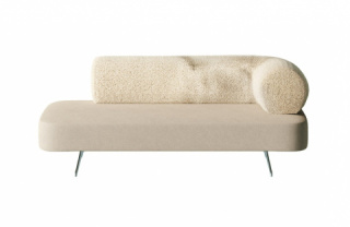 CARMEL upholstered chaise longue - right