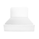 PLUM 5 white upholstered bed