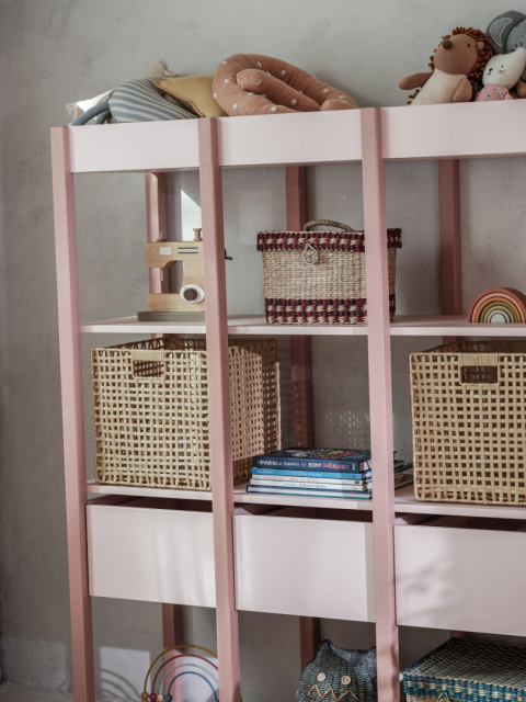 Tweens pink bookcase