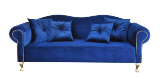 Blue Gondola sofa - exhibition