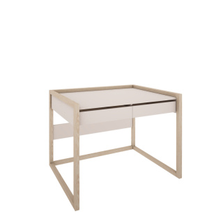 BASIC desk with drawers white