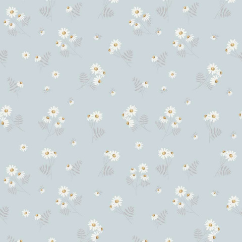 Camomille Blue Wallpaper