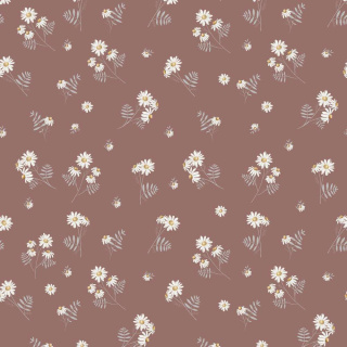 Camomille Red Wallpaper