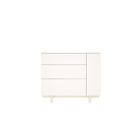 BASIC chest of drawers white