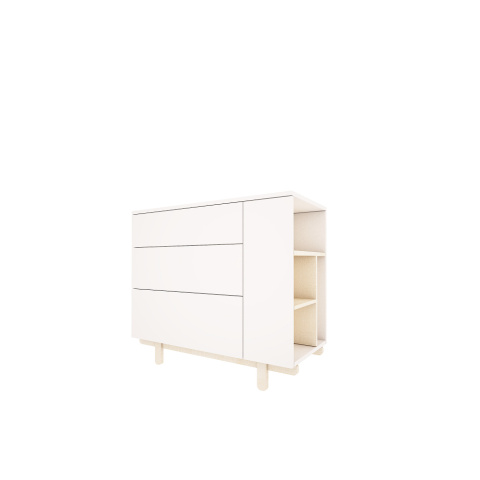 BASIC chest of drawers white