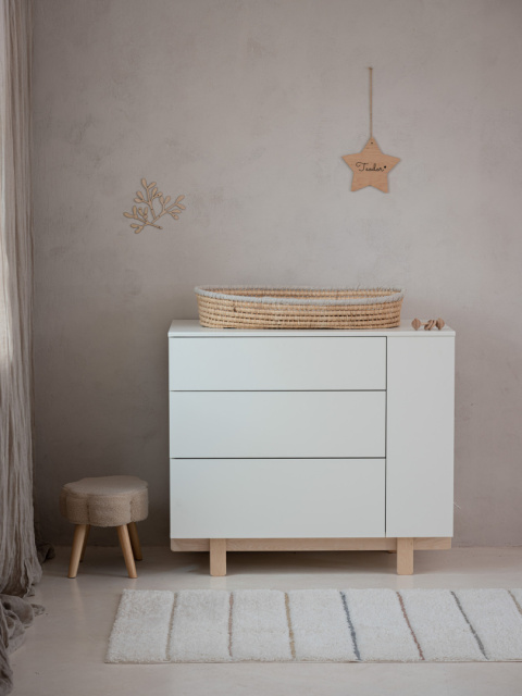 BASIC chest of drawers white