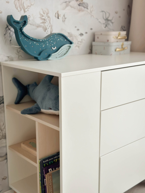 BASIC chest of drawers white