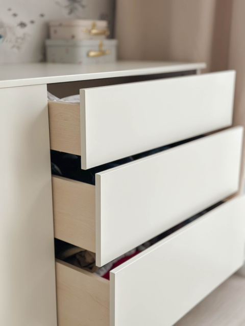 BASIC chest of drawers white