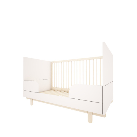 BASIC cot 70 x 140 cm with sofa option white