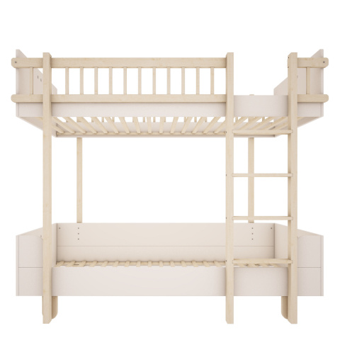 Basic white two-story bed