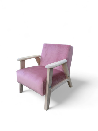 Upholstered children's chair with MINIO armrests