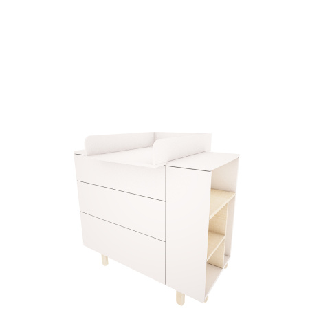 Basic changing table, white