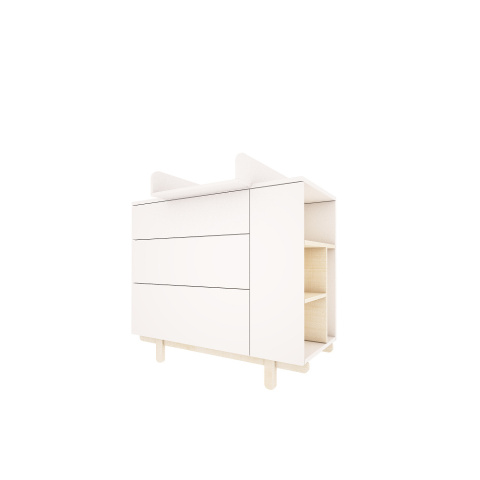 Basic changing table, white