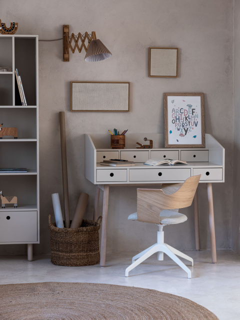 RIVER desk, sand beige