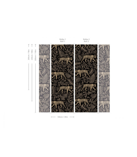 Tapeta Camouflaged Tiger od Wallcolors