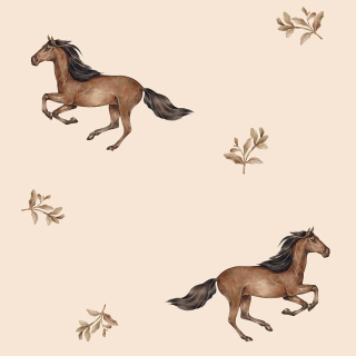 Tapeta Horses beige