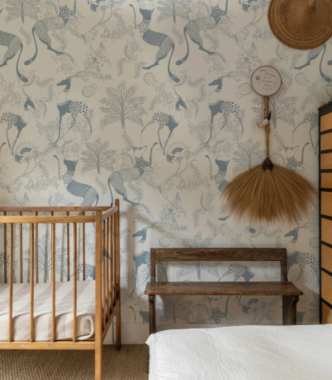 Mythical Animals Blue wallpaper by Wallcolors