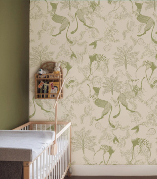 Mythical Animals Green wallpaper by Wallcolors