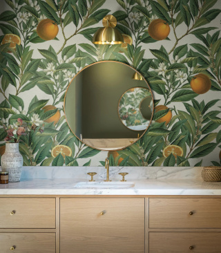 Orange Tree wallpaper by Wallcolors