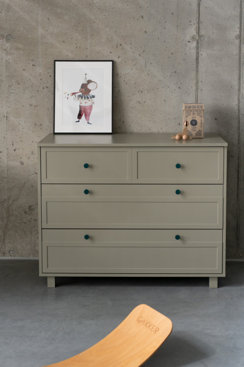 VINTAGE eucalyptus chest of drawers