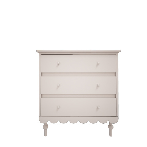 Babushka white chest of drawers with three drawers