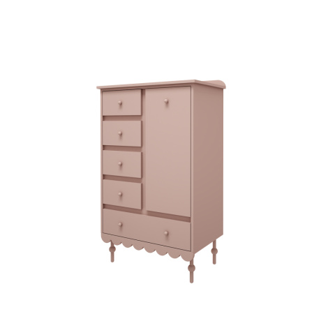 BABUSHKA tall chest of drawers pink