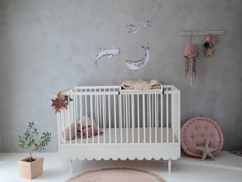 BABUSHKA cot 70 x 140 cm with sofa/sofa option white