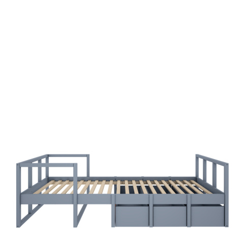 TWEENS Bett 90 x 200 cm staubblau