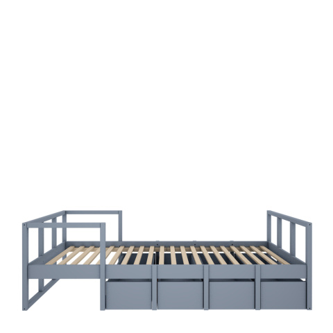 TWEENS Bett 90 x 200 cm staubblau