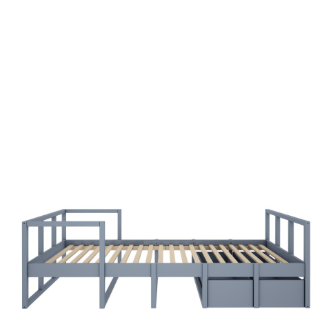 TWEENS Bett 90 x 200 cm staubblau